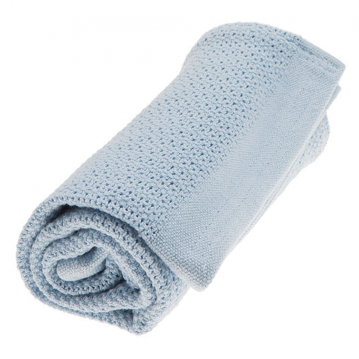Vinter &amp; Bloom Soft Grid Eko Gallerfilt True Blue | Babytillbehör - Sova - Bädda för sommartider | BabyMode