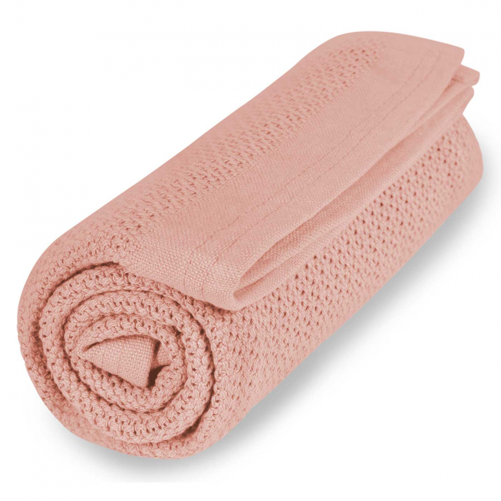 Vinter &amp; Bloom Soft Grid Eko Gallerfilt Cloud Pink | Babytillbehör - Sova - Bädda för sommartider | BabyMode