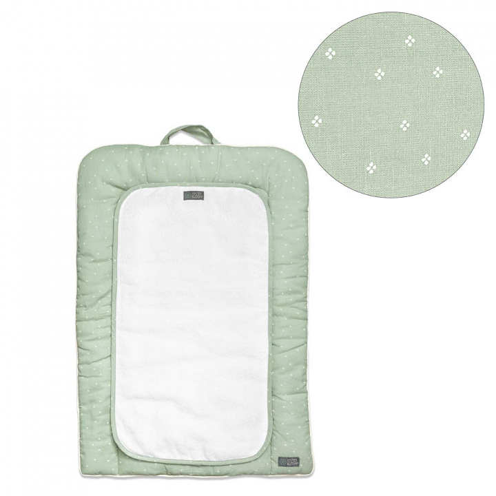 Vinter &amp; Bloom Meadow Mjuk skötbädd Green Fields | Babytillbehör - Sköta - Skötdynor | BabyMode