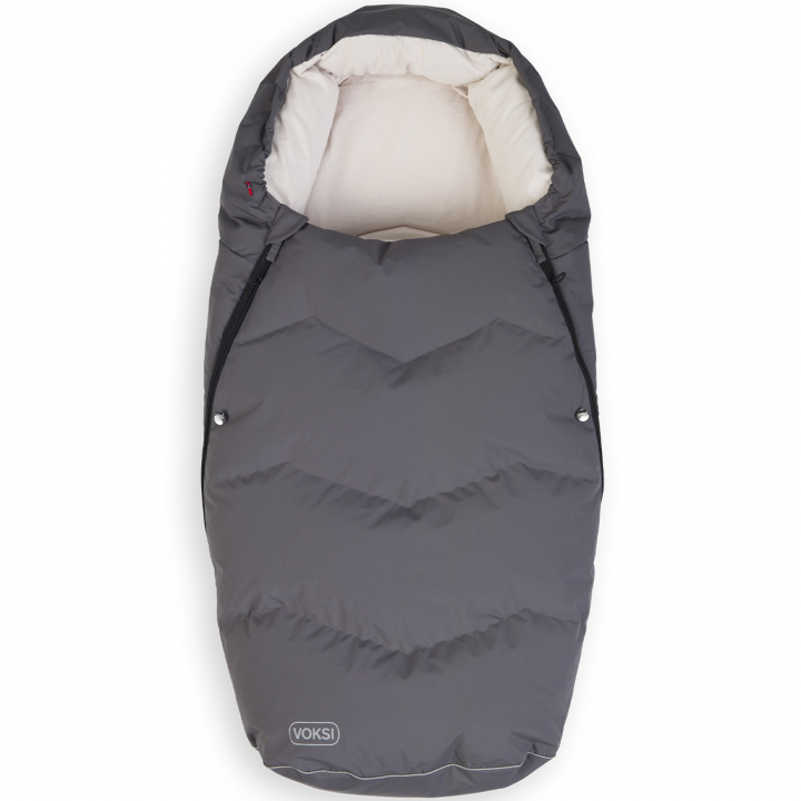 Voksi Åkpåse Urban Grey Cream | Barnvagnar - Barnvagnstillbehör - Åkpåsar - Åkpåsar vinter | BabyMode