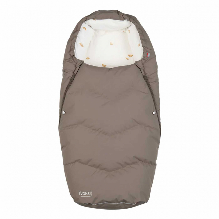Voksi Åkpåse Urban Walnut Wings | Barnvagnar - Barnvagnstillbehör - Åkpåsar - Åkpåsar vinter | BabyMode