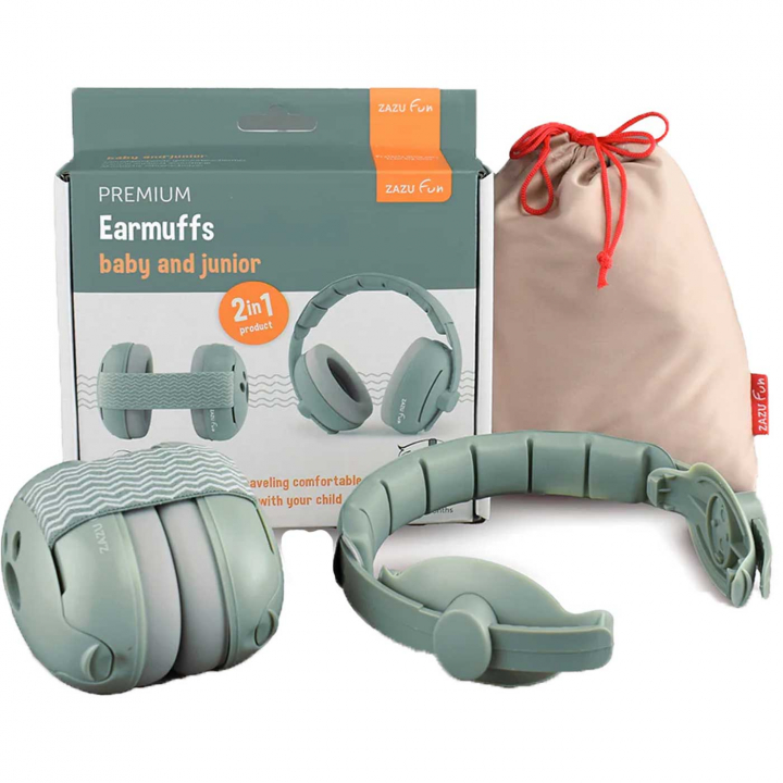 Zazu Hörselskydd Grön | Barnsäkerhet | BabyMode