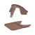 Kaos Klapp Bygel & Matbricka Mocca Brown Kaos Klapp Bygel & Matbricka Mocca Brown