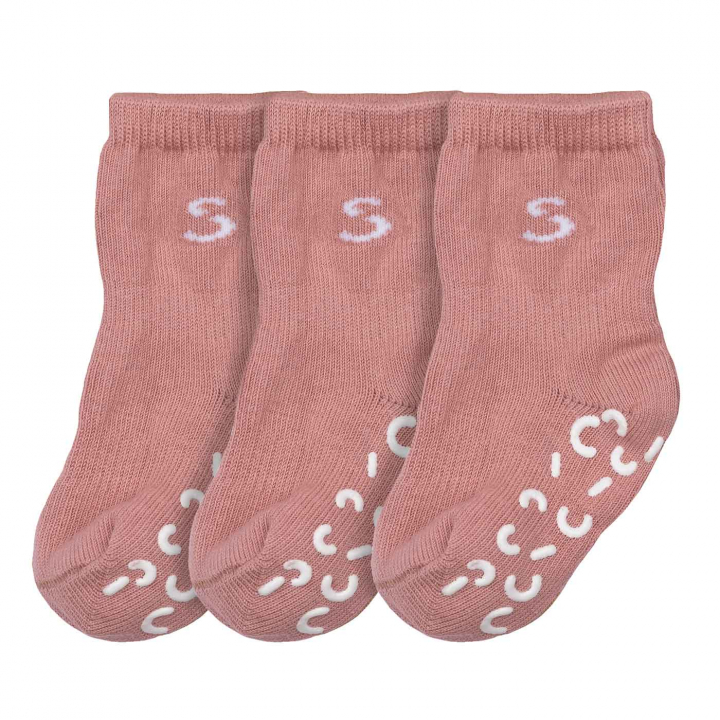 Stuckies Strumpor Dusty Coral 2-3 år 3-pack