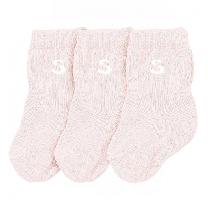 Stuckies Strumpor Rose 0-6 mån 3-pack