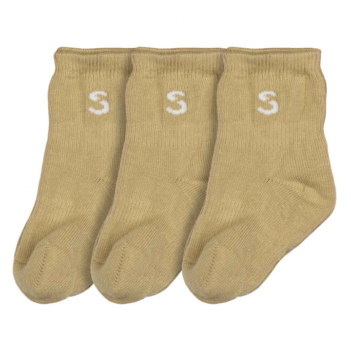 Stuckies Strumpor Sand 0-6 mån 3-pack