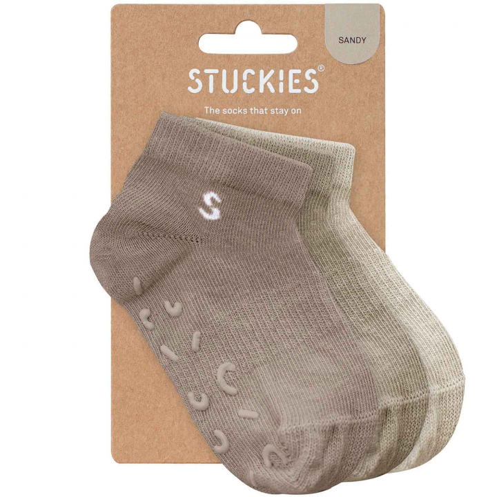 Stuckies Sneaker Sock Sandy 3-pack 22-24