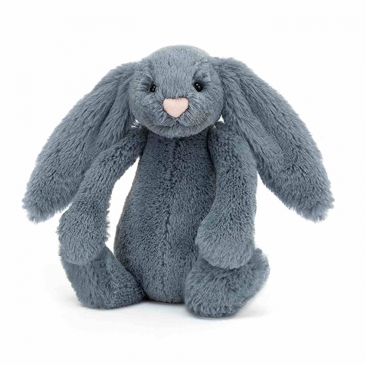 Läs mer om Jellycat Bashful Dusky Blue Bunny Small