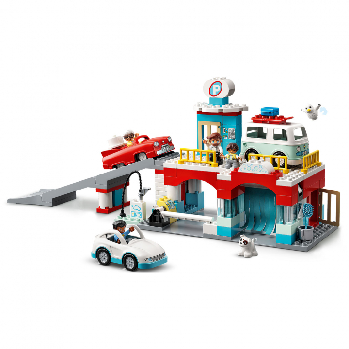 Läs mer om LEGO DUPLO Town 10948 Parkeringshus och Biltvätt