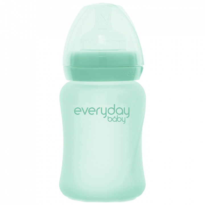 Läs mer om Everyday Baby Nappflaska Glas Healthy+150ml Mint Green