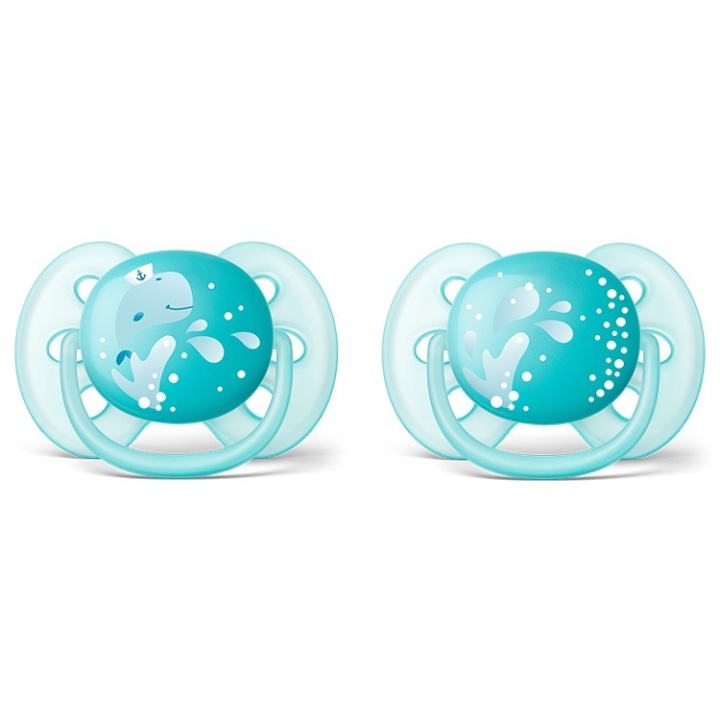 Avent Napp Ultra Soft 2-pack 6-18m Ljusblå