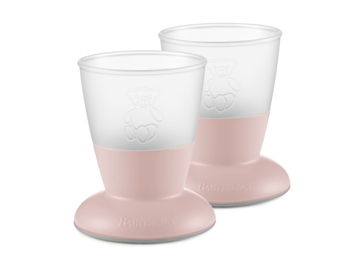 Läs mer om BABYBJÖRN Barnglas 2-pack Blekrosa