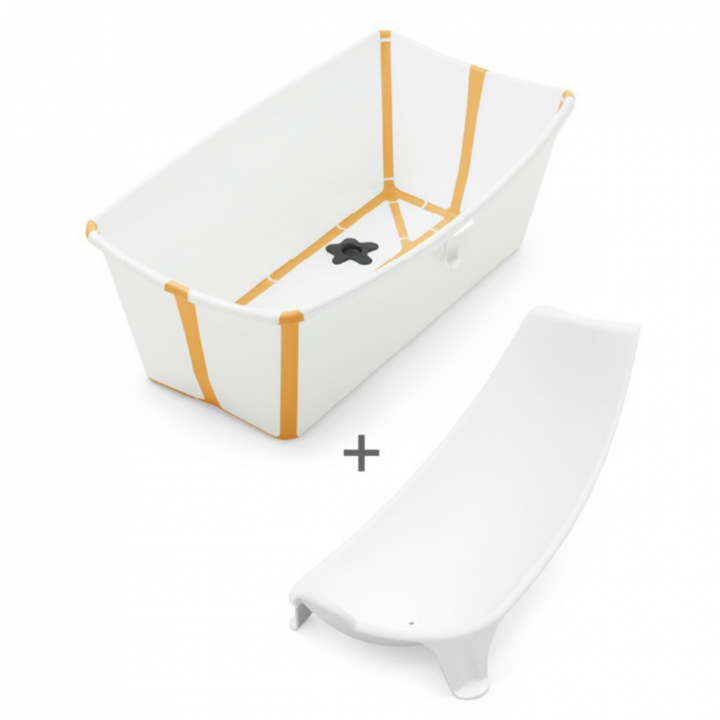 Stokke Flexi Bath Bundle Heat Sensitive White Yellow