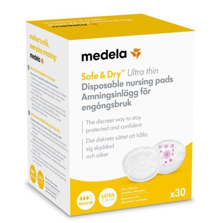 Medela Safe & Dry Amningsinlägg Ultra Thin 30-p