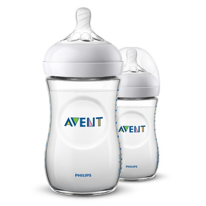 Avent Nappflaska Natural0 ml V2 2-pack