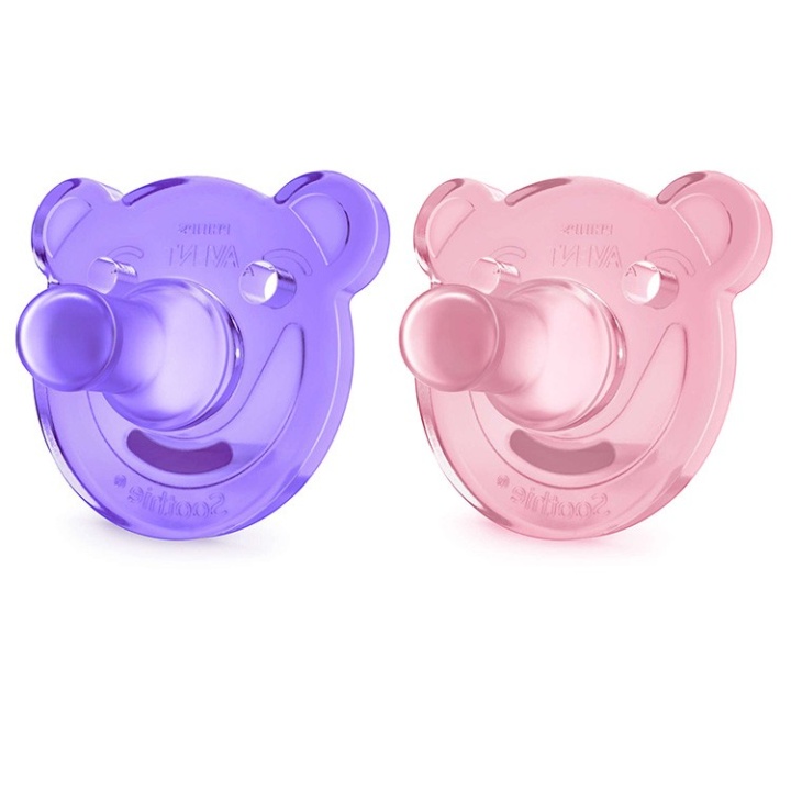 Avent Soothie Napp 0-3 mån 2-pack Rosa/Lila