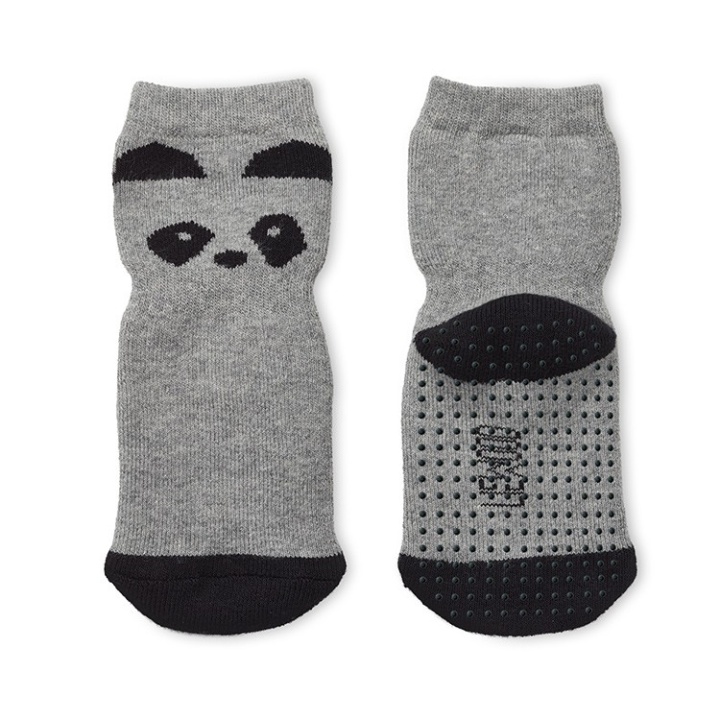 Liewood Nellie Halksockor Panda Grey Melange