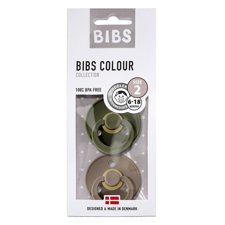 Bibs Colour Napp 2-pack Hunter Green/Dark Oak Strl 2