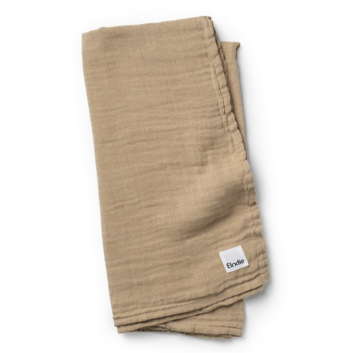 Elodie Details Bamboo Muslin Blanket Warm Sand