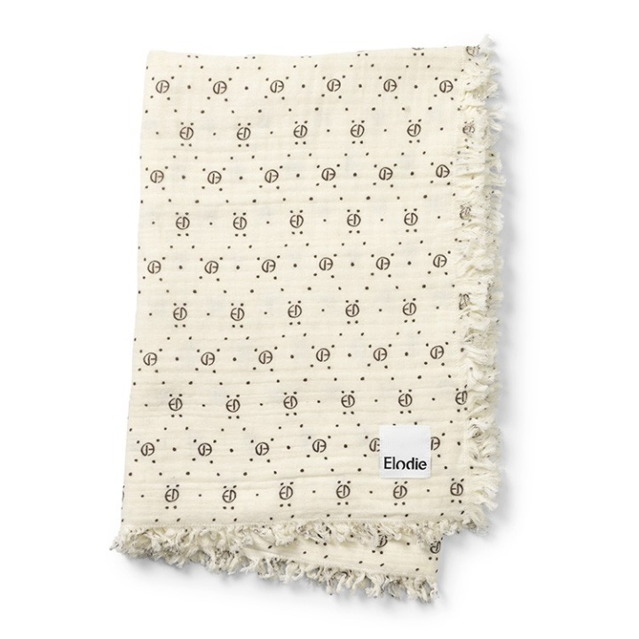 Elodie Details Soft Cotton Blanket Monogram