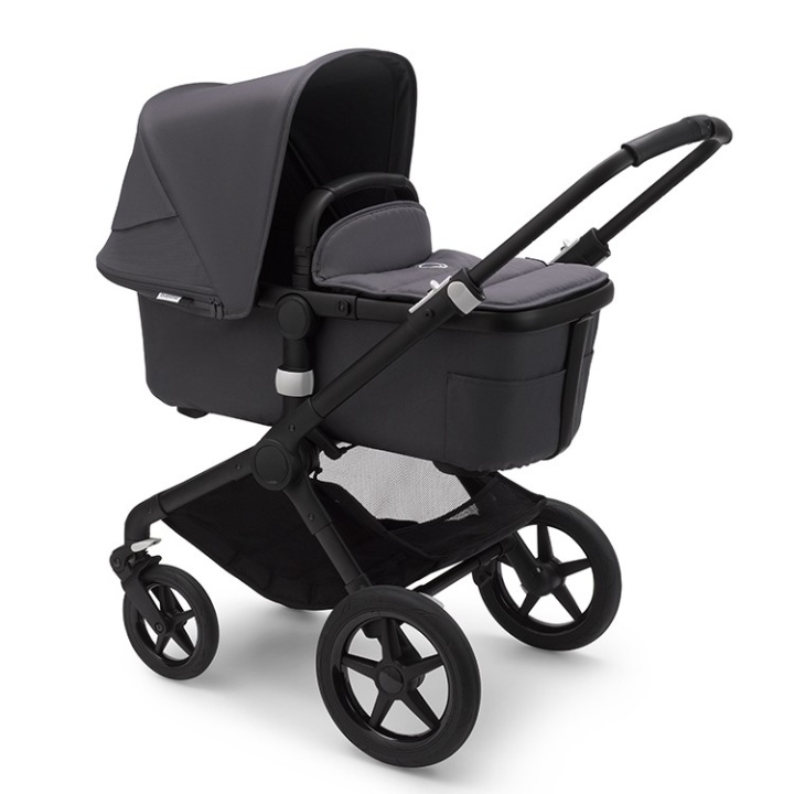 Bugaboo Fox2 Komplett Black/Steel Blue-Steel Blue