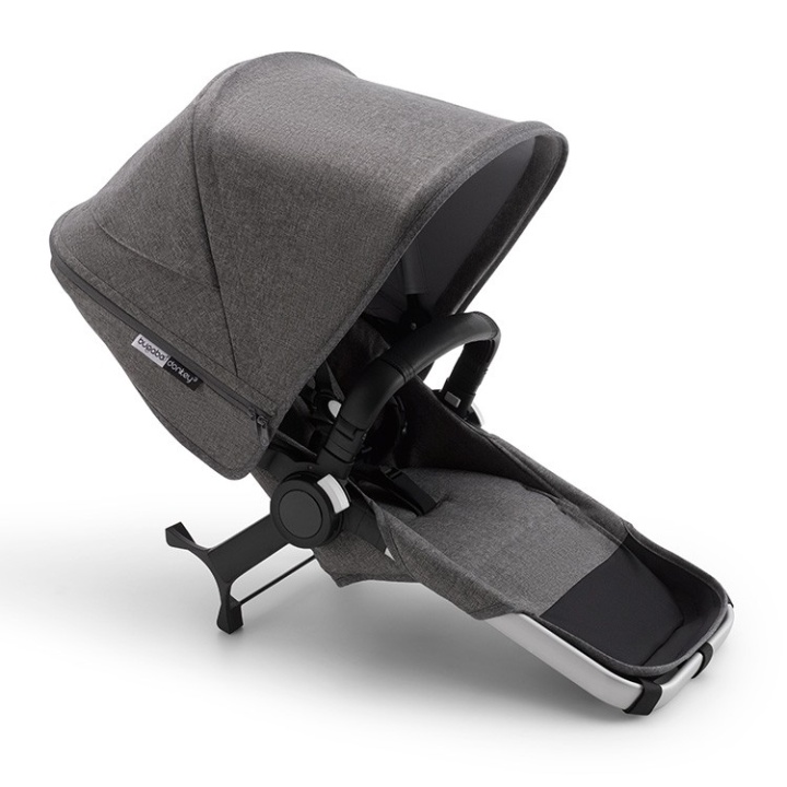 Bugaboo Donkey3 Duo Extension set Komplett Alu/Grey Melange-Grey Melan