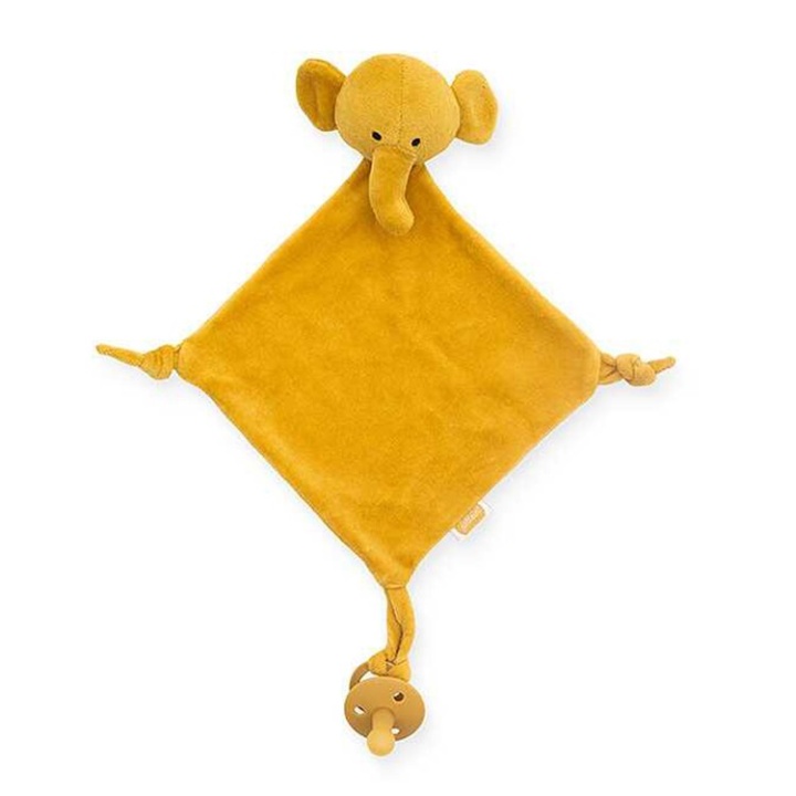 Jollein Snuttefilt Elefant Mustard