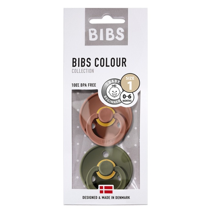 Bibs Colour Napp 2-pack Woodchuck/Hunter green Strl 1