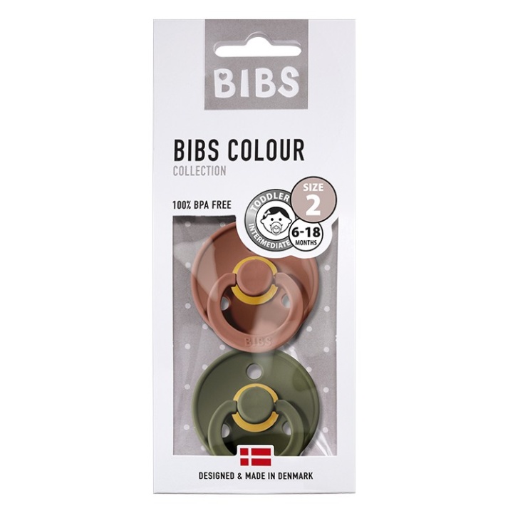 Bibs Colour Napp 2-pack Woodchuck/Hunter Green Strl 2