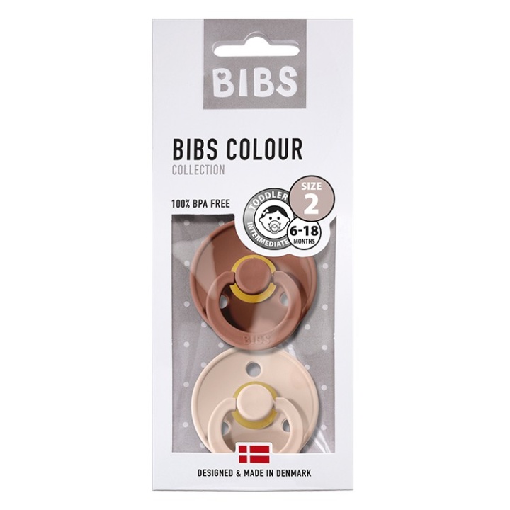 Bibs Colour Napp 2-pack Woodchuck/Blush Strl 2