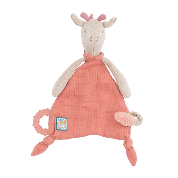 Moulin Roty Snutte med bitring Giraffen Bibiscus