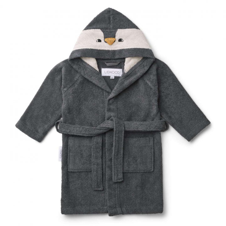 Liewood Lily Badrock Penguin Stone Grey 3-4 år