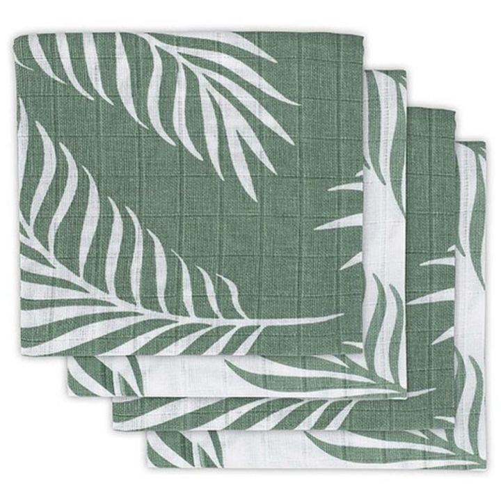 Jollein Muslinfilt Bomull 70×70 cm 4-pack Ash Green