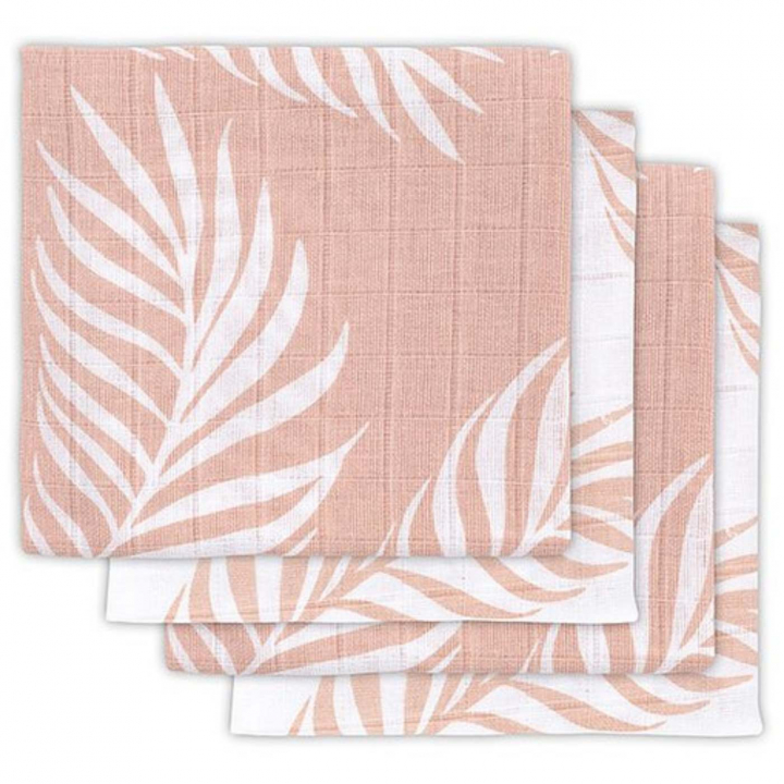 Jollein Muslinfilt Bomull 70×70 cm 4-pack Pale Pink