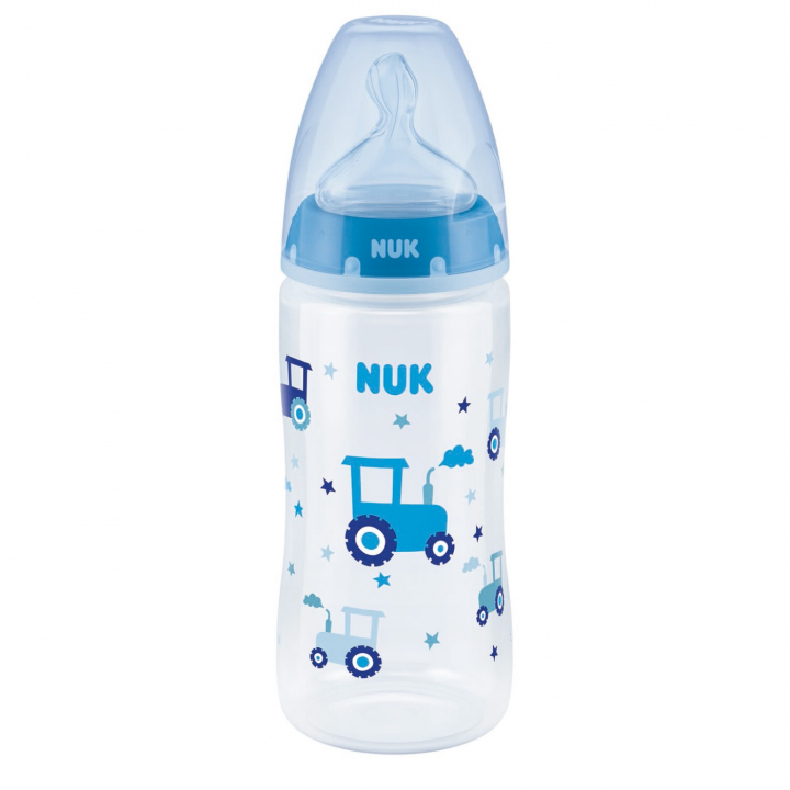 NUK Nappflaska First Choice+ Temperaturkontroll 300 ml Blå