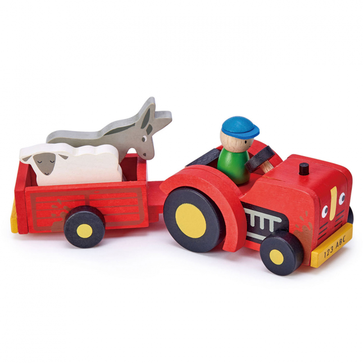 Läs mer om Tender Leaf Toys Traktor & släp