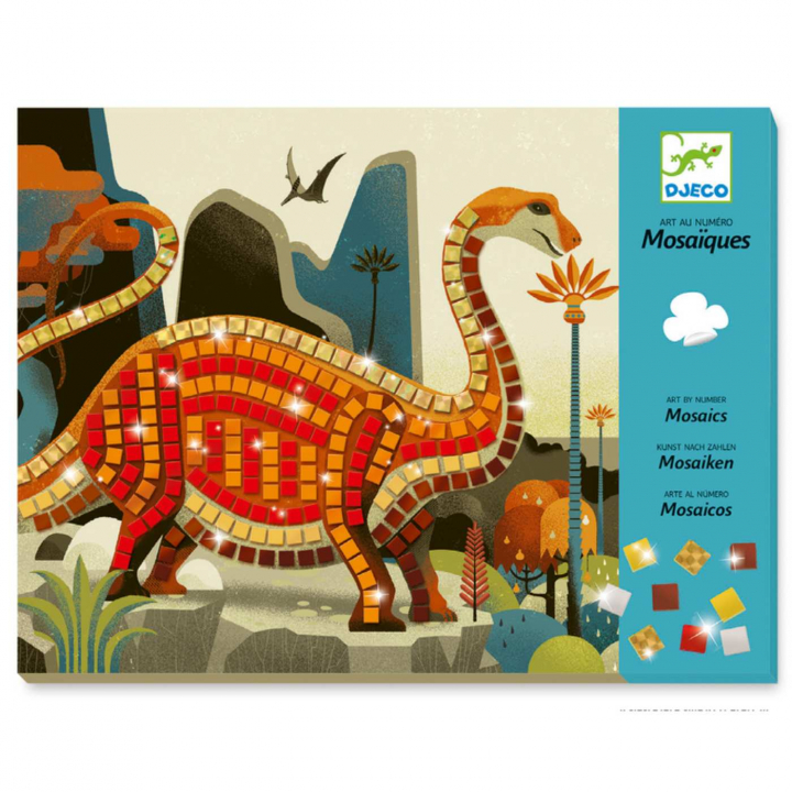 Djeco Skapa tavlor med mosaik Dinosarier