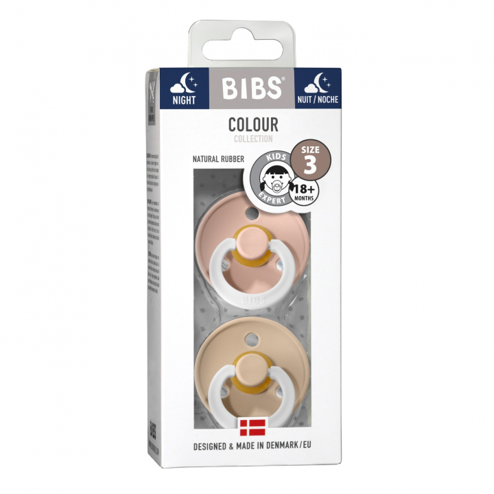 Bibs Colour Napp 2-pack Night Vanilla/Blush Strl 3