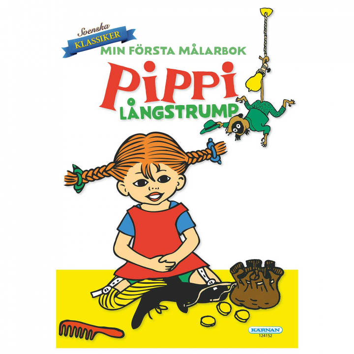 Kärnan Målarbok Pippi Långstrump
