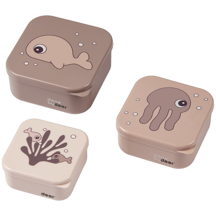 Done By Deer Snack Box Sea Friends 3-pack Powder