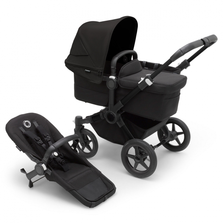 Läs mer om Bugaboo Donkey 5 Mono Komplett Black/Midnight black-Midnight black