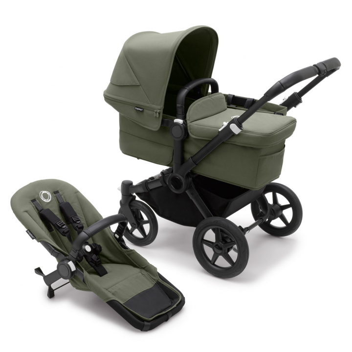 Läs mer om Bugaboo Donkey 5 Mono Komplett Black/Forest green-Forest green