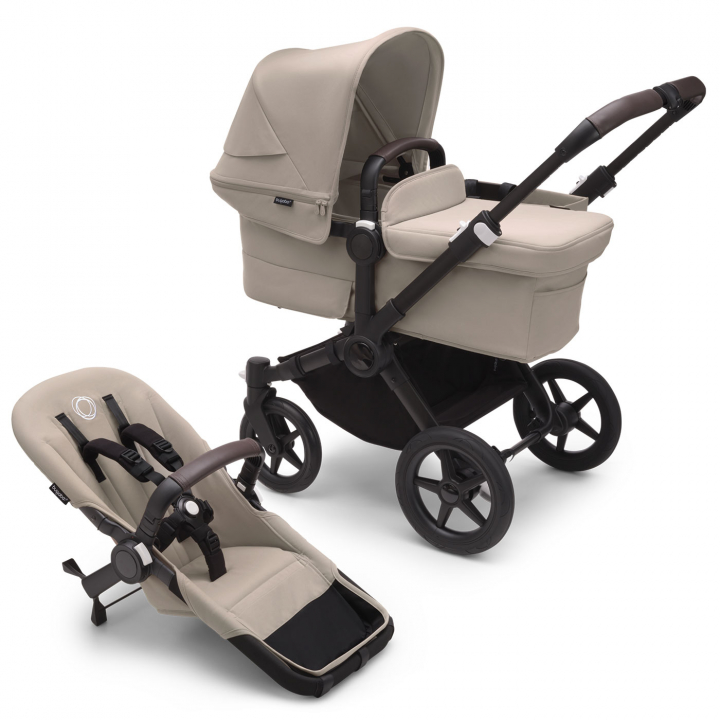 Läs mer om Bugaboo Donkey 5 Mono Komplett Black/Desert Taupe-Desert Taupe