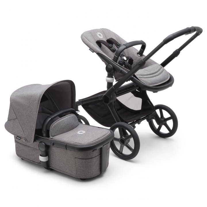 Läs mer om Bugaboo Fox 5 Komplett Black/Grey Melange-Grey Melange