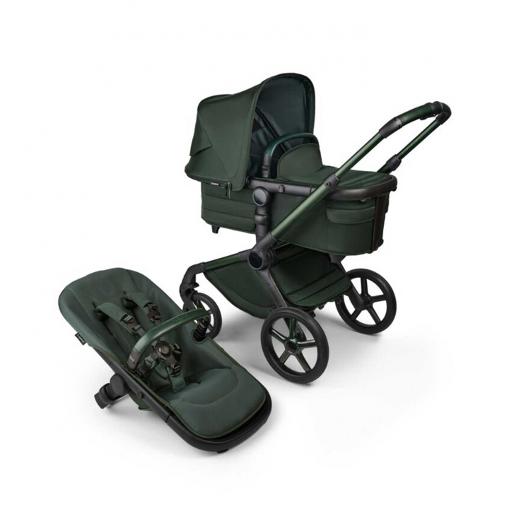 Läs mer om Bugaboo Fox 5 Komplett Noir Limited Edition MIDNIGHT GREEN