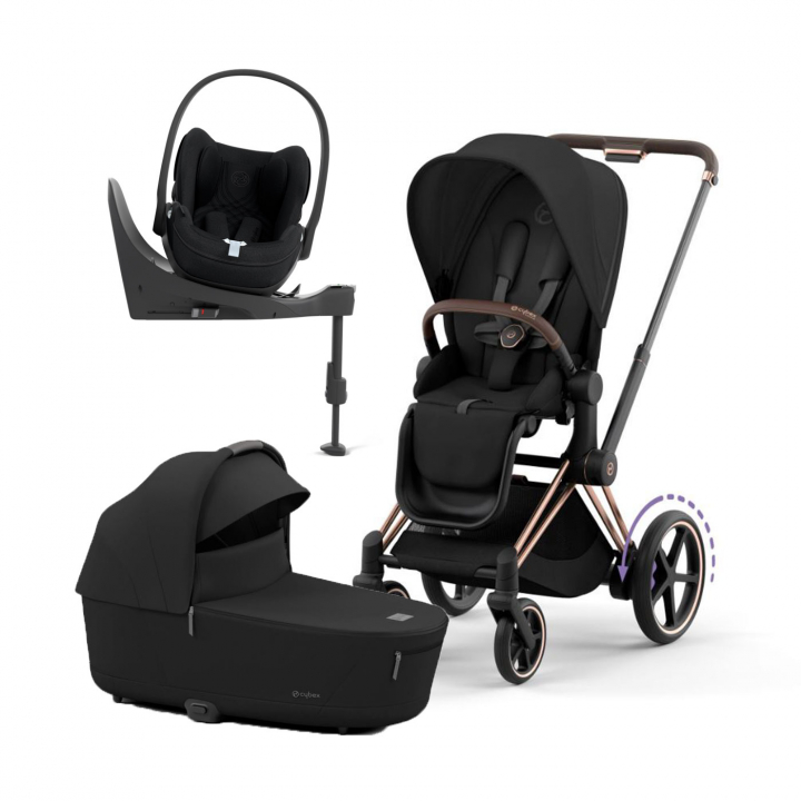 Läs mer om Cybex E-Priam Duovagn + Cybex Cloud Travelsystem