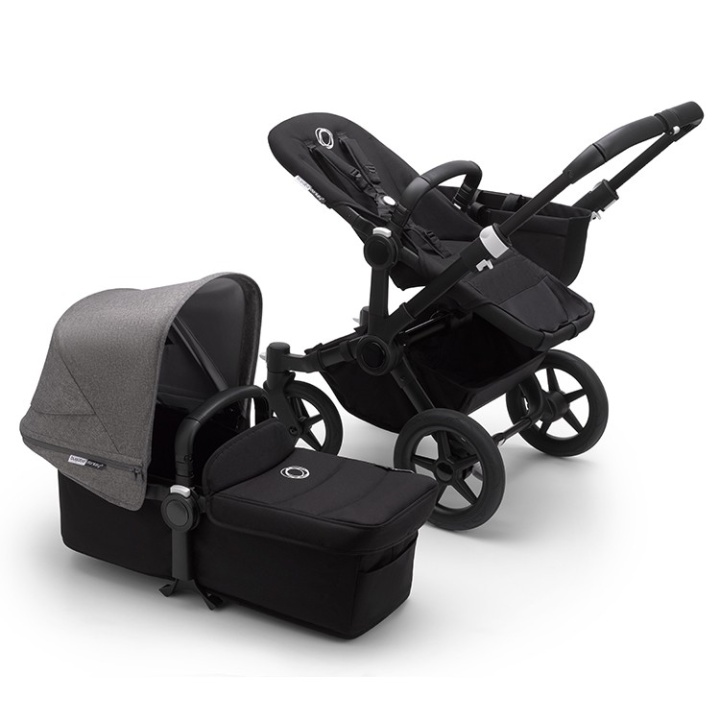 Bugaboo Donkey3 Mono Komplett duovagn Black/Black