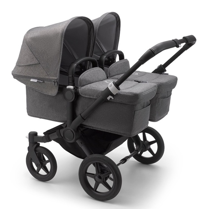 Bugaboo Donkey3 Twin Komplett Black/Grey Melange