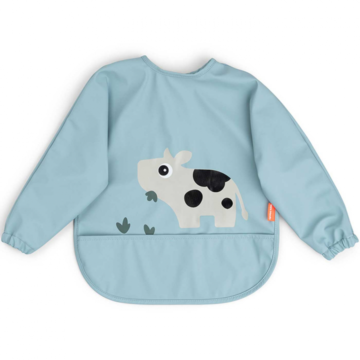 Done By Deer Haklapp med ärm Tiny Farm Blue