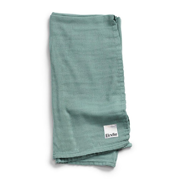 Läs mer om Elodie Details Bamboo Muslin Blanket Mineral Green